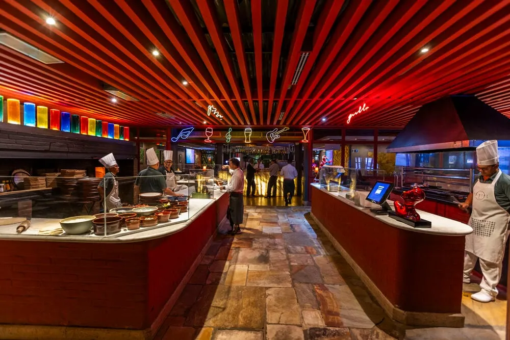 Ambiente da Cristal Pizza Bar & Grill